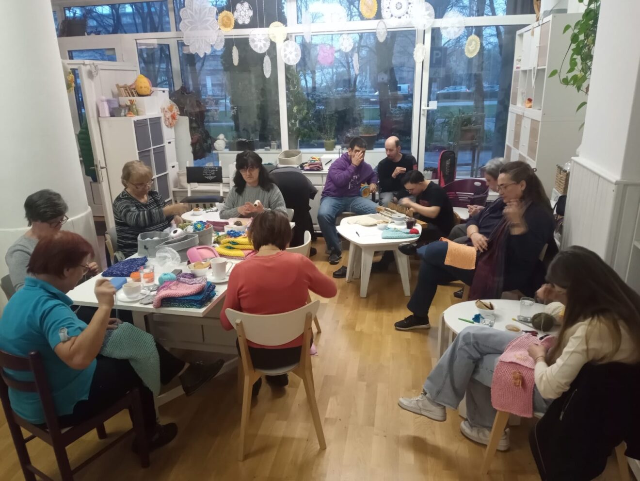 A knitting meeting.